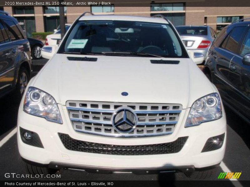 Arctic White / Black 2010 Mercedes-Benz ML 350 4Matic