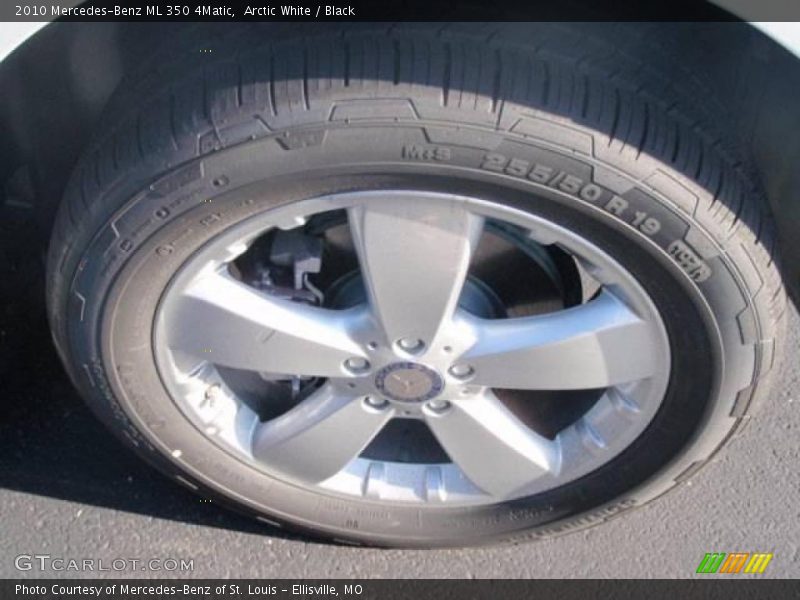 Arctic White / Black 2010 Mercedes-Benz ML 350 4Matic