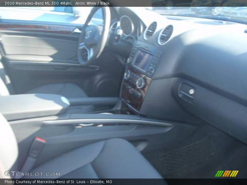 Arctic White / Black 2010 Mercedes-Benz ML 350 4Matic