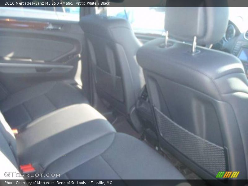 Arctic White / Black 2010 Mercedes-Benz ML 350 4Matic