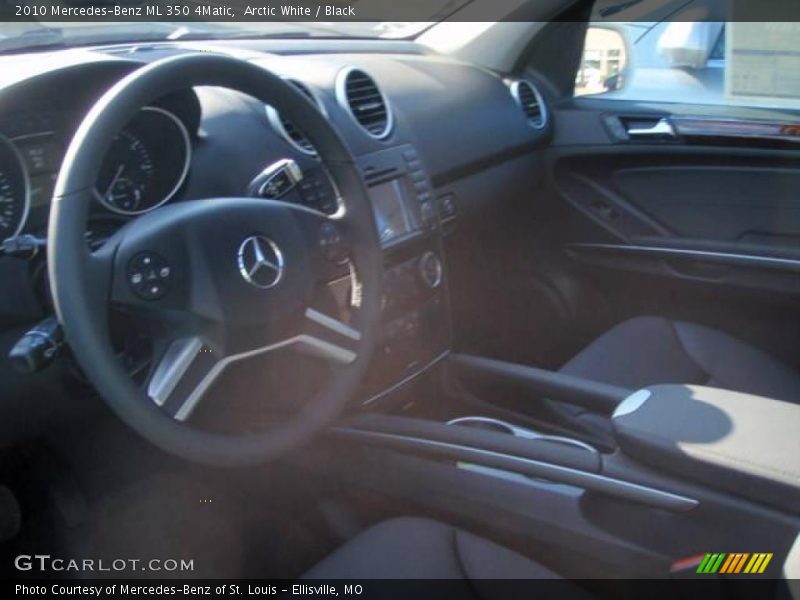 Arctic White / Black 2010 Mercedes-Benz ML 350 4Matic