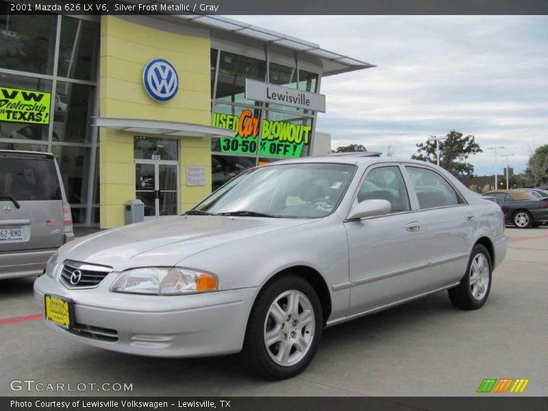 Silver Frost Metallic / Gray 2001 Mazda 626 LX V6