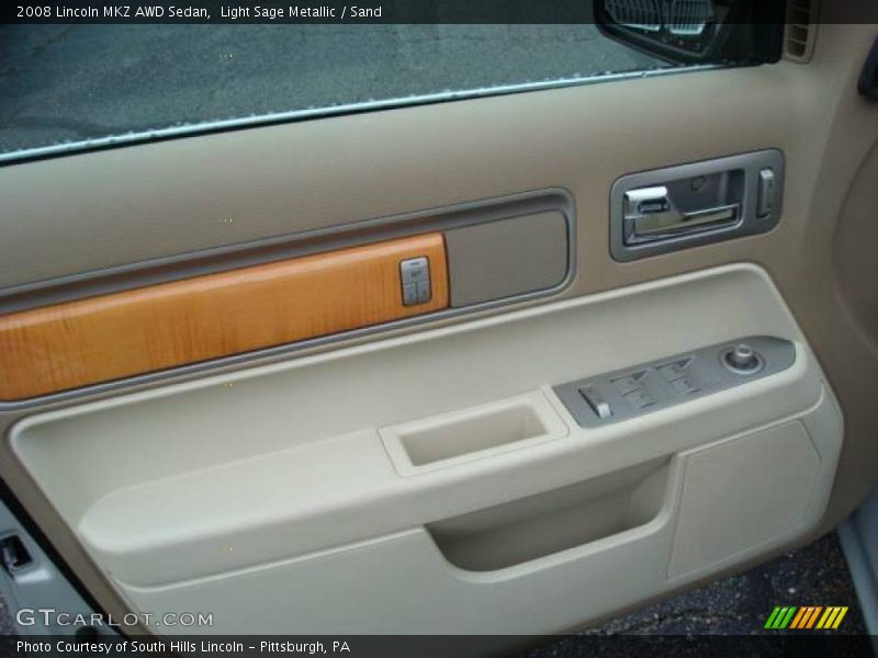 Light Sage Metallic / Sand 2008 Lincoln MKZ AWD Sedan
