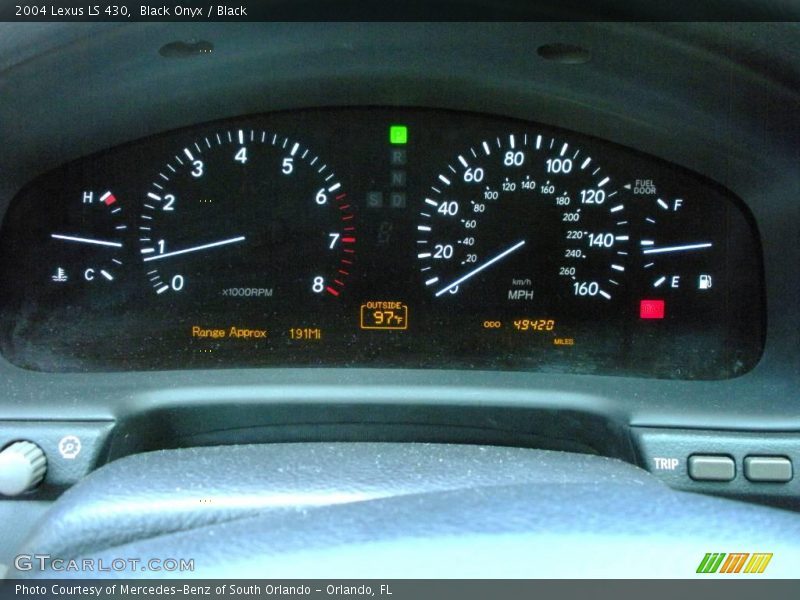 Black Onyx / Black 2004 Lexus LS 430