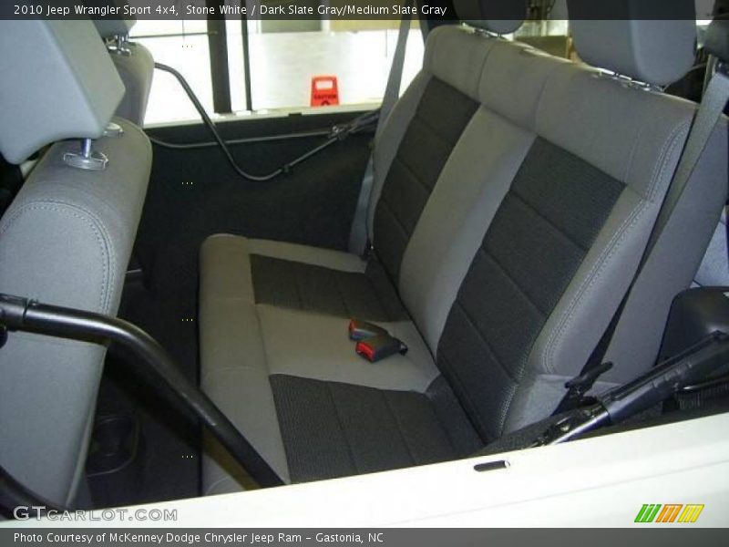 Stone White / Dark Slate Gray/Medium Slate Gray 2010 Jeep Wrangler Sport 4x4