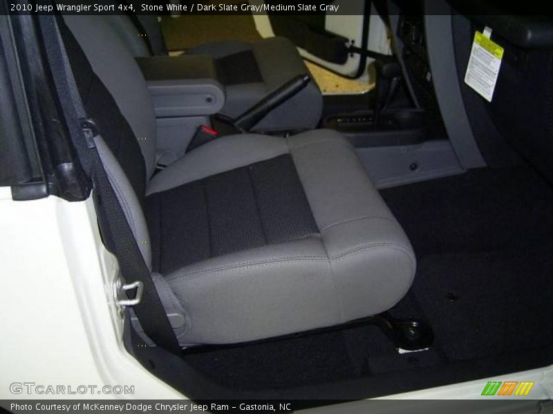 Stone White / Dark Slate Gray/Medium Slate Gray 2010 Jeep Wrangler Sport 4x4