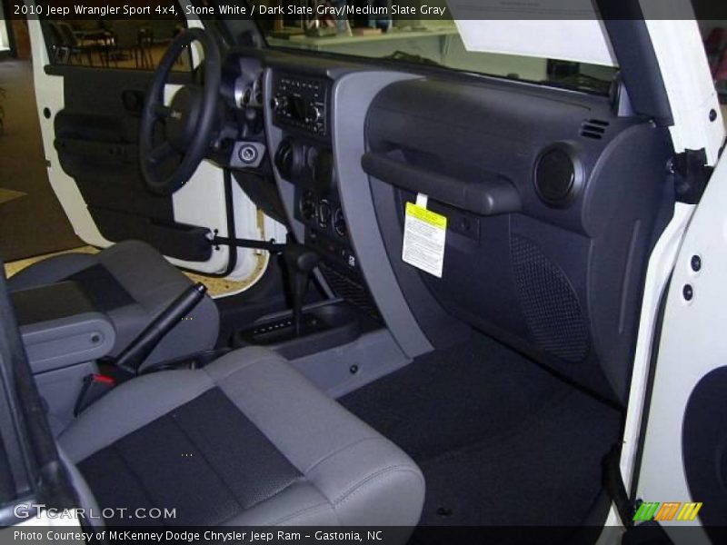 Stone White / Dark Slate Gray/Medium Slate Gray 2010 Jeep Wrangler Sport 4x4