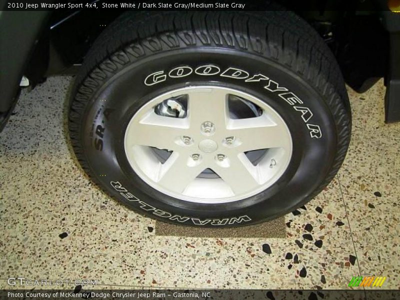 Stone White / Dark Slate Gray/Medium Slate Gray 2010 Jeep Wrangler Sport 4x4