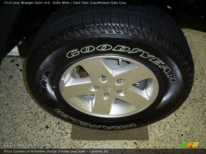 Stone White / Dark Slate Gray/Medium Slate Gray 2010 Jeep Wrangler Sport 4x4