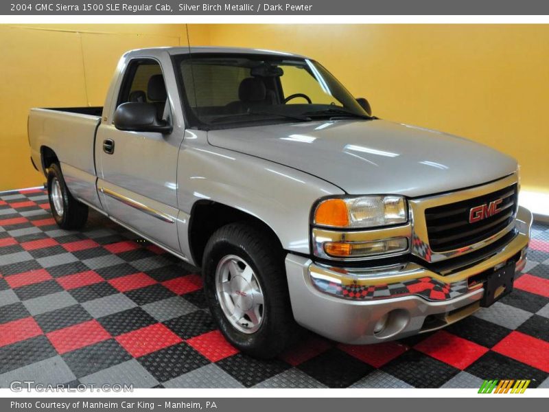 Silver Birch Metallic / Dark Pewter 2004 GMC Sierra 1500 SLE Regular Cab
