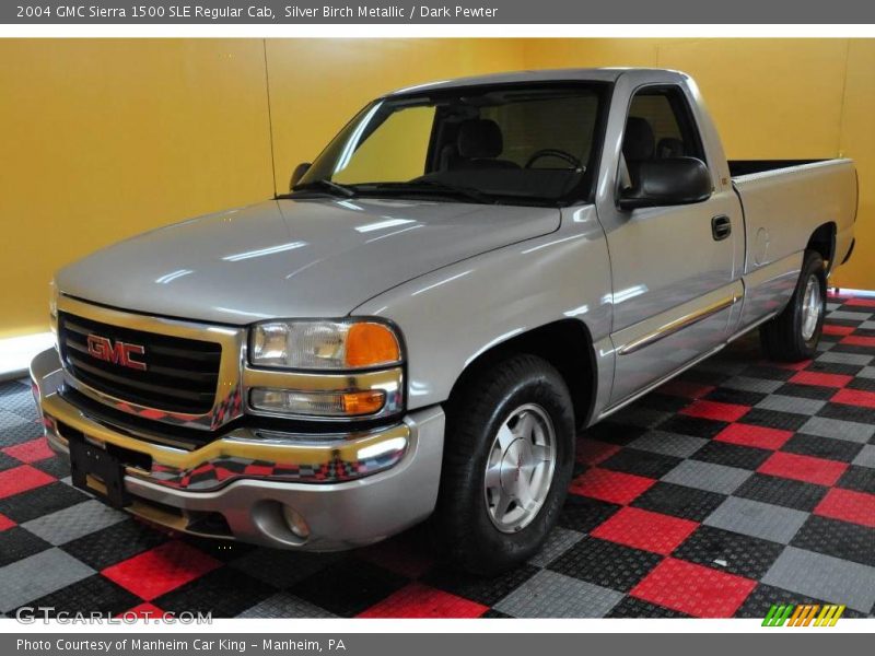 Silver Birch Metallic / Dark Pewter 2004 GMC Sierra 1500 SLE Regular Cab
