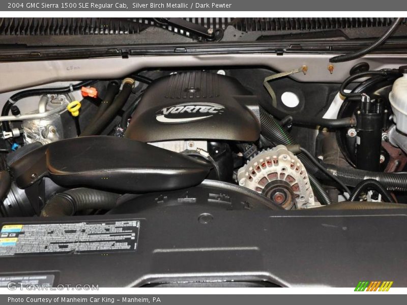 Silver Birch Metallic / Dark Pewter 2004 GMC Sierra 1500 SLE Regular Cab
