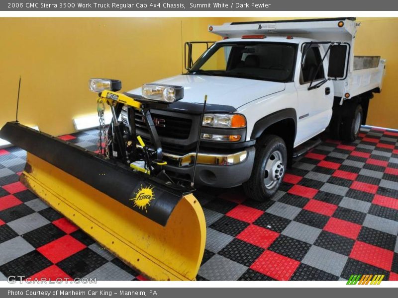 Summit White / Dark Pewter 2006 GMC Sierra 3500 Work Truck Regular Cab 4x4 Chassis