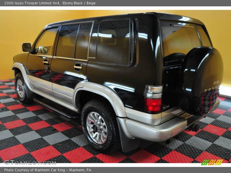 Ebony Black / Beige 2000 Isuzu Trooper Limited 4x4