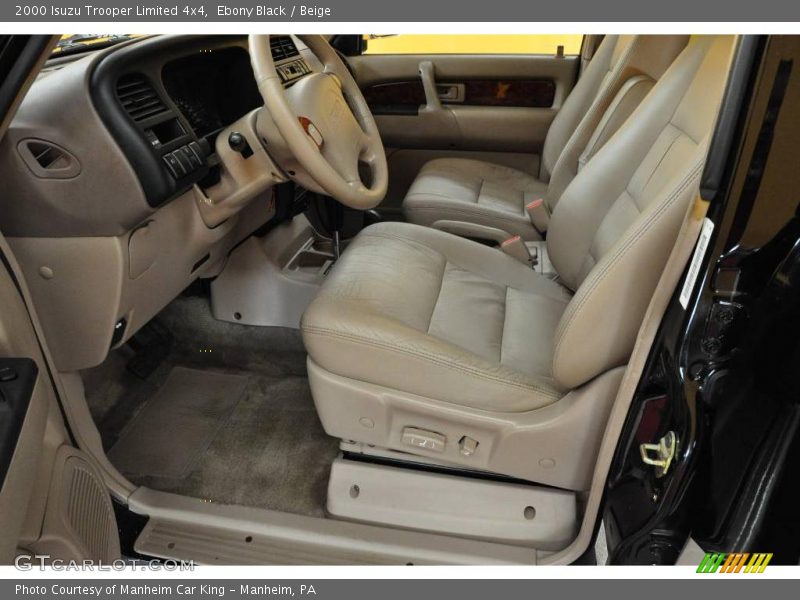 Ebony Black / Beige 2000 Isuzu Trooper Limited 4x4