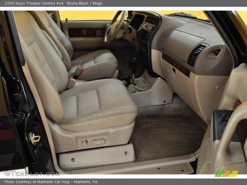 Ebony Black / Beige 2000 Isuzu Trooper Limited 4x4