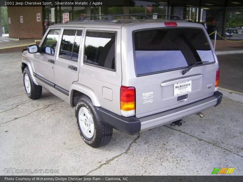 Silverstone Metallic / Agate 2001 Jeep Cherokee Sport