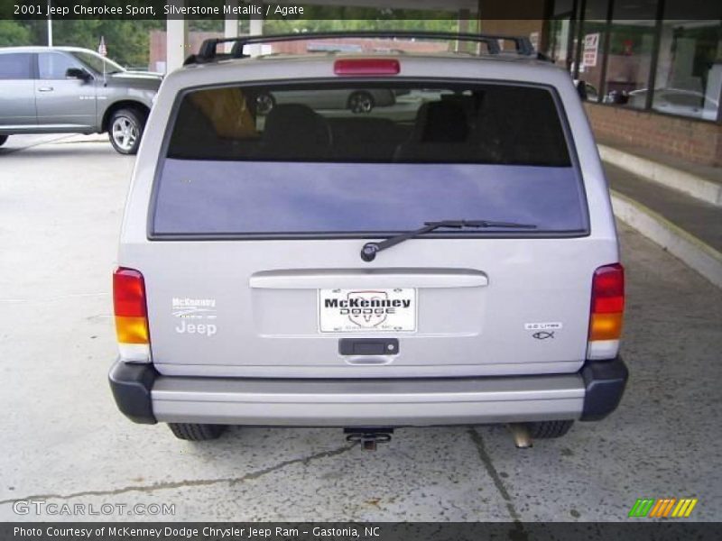 Silverstone Metallic / Agate 2001 Jeep Cherokee Sport
