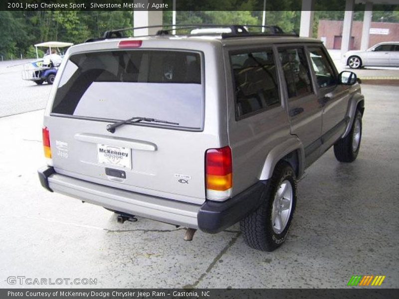 Silverstone Metallic / Agate 2001 Jeep Cherokee Sport