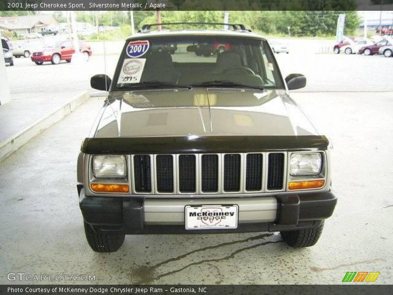 Silverstone Metallic / Agate 2001 Jeep Cherokee Sport