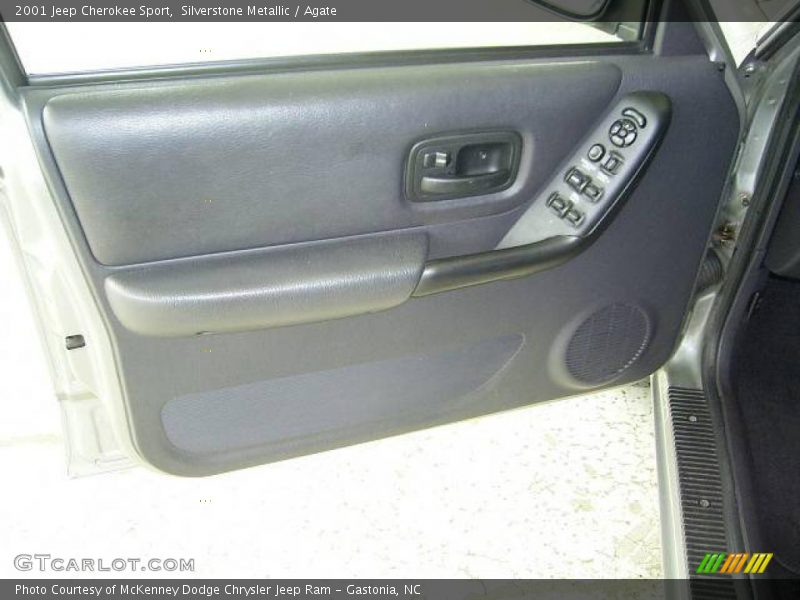 Silverstone Metallic / Agate 2001 Jeep Cherokee Sport