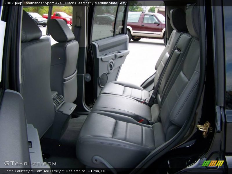 Black Clearcoat / Medium Slate Gray 2007 Jeep Commander Sport 4x4