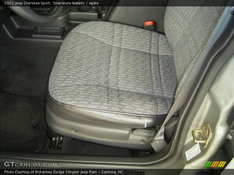 Silverstone Metallic / Agate 2001 Jeep Cherokee Sport