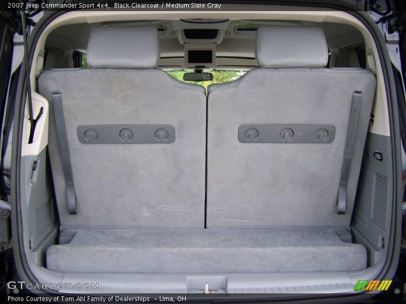 Black Clearcoat / Medium Slate Gray 2007 Jeep Commander Sport 4x4