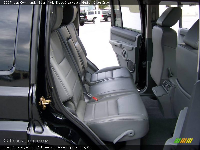 Black Clearcoat / Medium Slate Gray 2007 Jeep Commander Sport 4x4