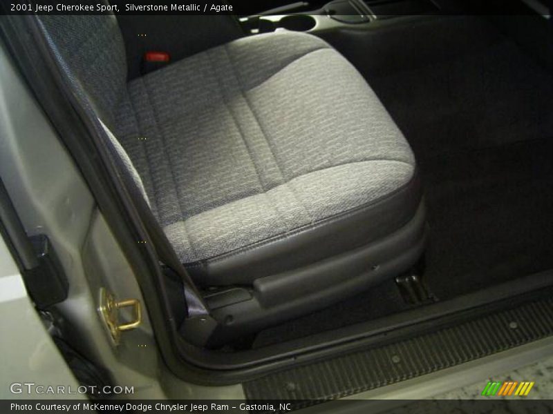 Silverstone Metallic / Agate 2001 Jeep Cherokee Sport