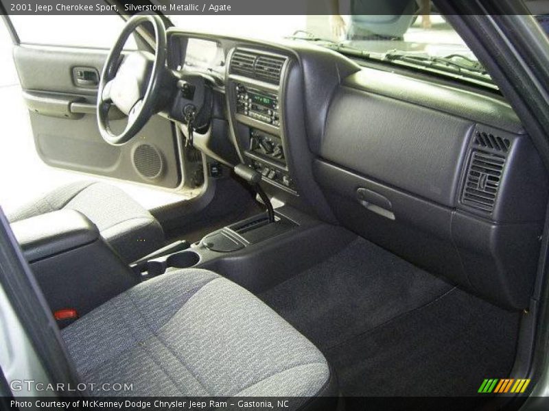 Silverstone Metallic / Agate 2001 Jeep Cherokee Sport