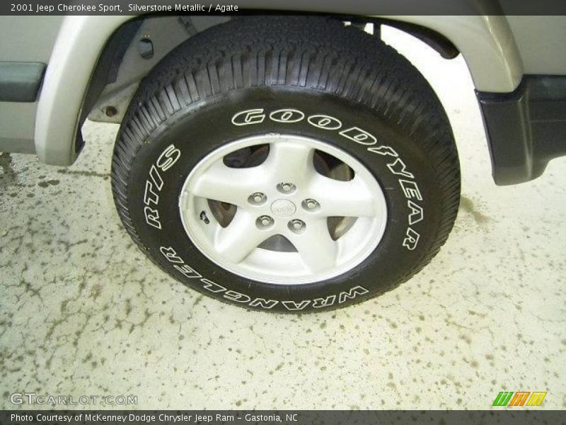 Silverstone Metallic / Agate 2001 Jeep Cherokee Sport