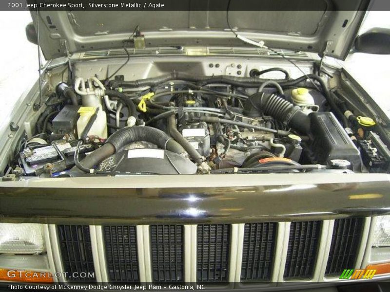 Silverstone Metallic / Agate 2001 Jeep Cherokee Sport