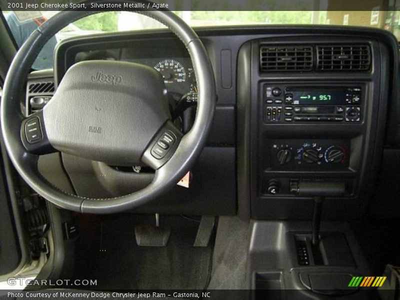 Silverstone Metallic / Agate 2001 Jeep Cherokee Sport