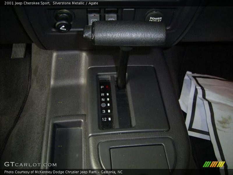 Silverstone Metallic / Agate 2001 Jeep Cherokee Sport