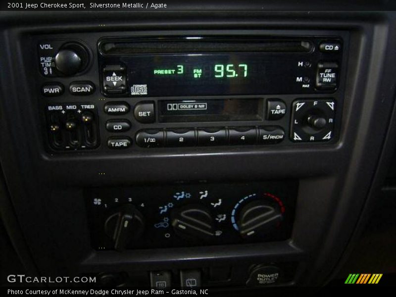 Silverstone Metallic / Agate 2001 Jeep Cherokee Sport