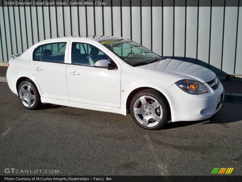 Summit White / Gray 2008 Chevrolet Cobalt Sport Sedan