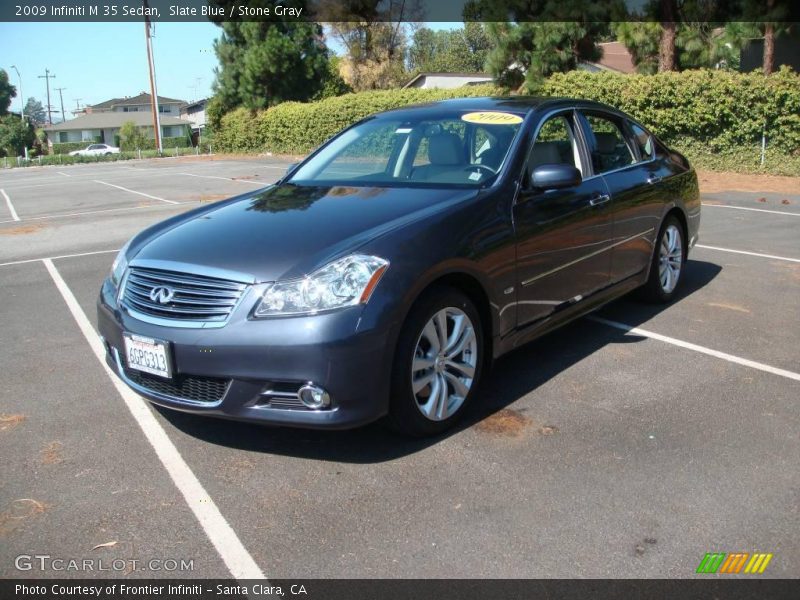 Slate Blue / Stone Gray 2009 Infiniti M 35 Sedan
