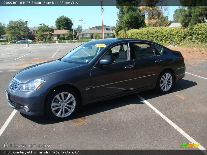 Slate Blue / Stone Gray 2009 Infiniti M 35 Sedan