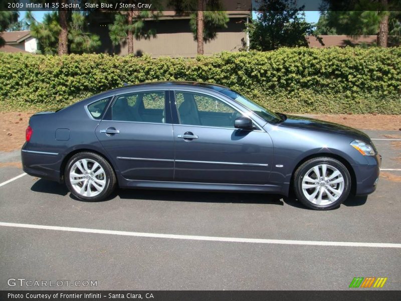 Slate Blue / Stone Gray 2009 Infiniti M 35 Sedan