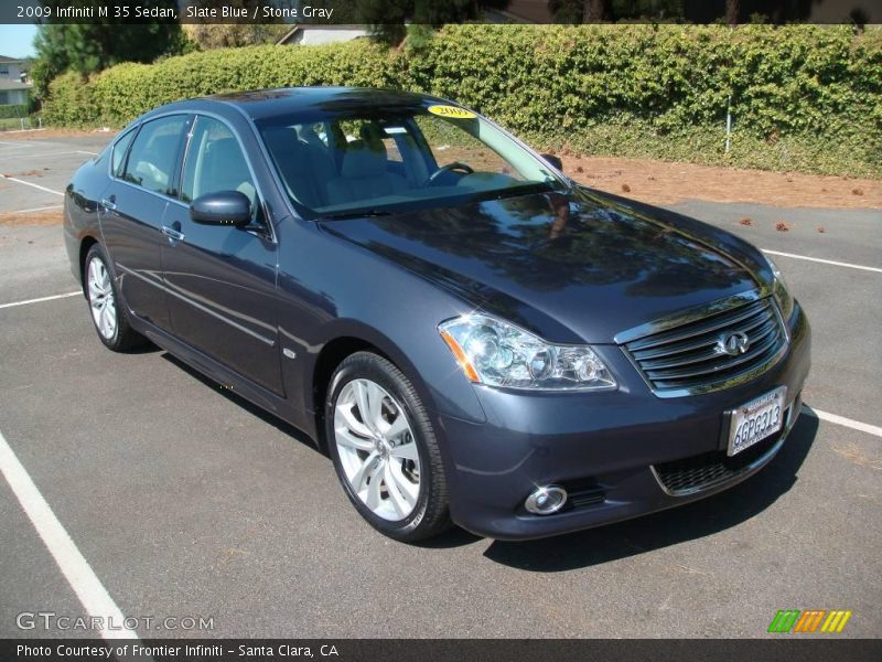 Slate Blue / Stone Gray 2009 Infiniti M 35 Sedan