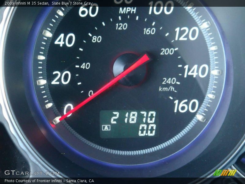 Slate Blue / Stone Gray 2009 Infiniti M 35 Sedan