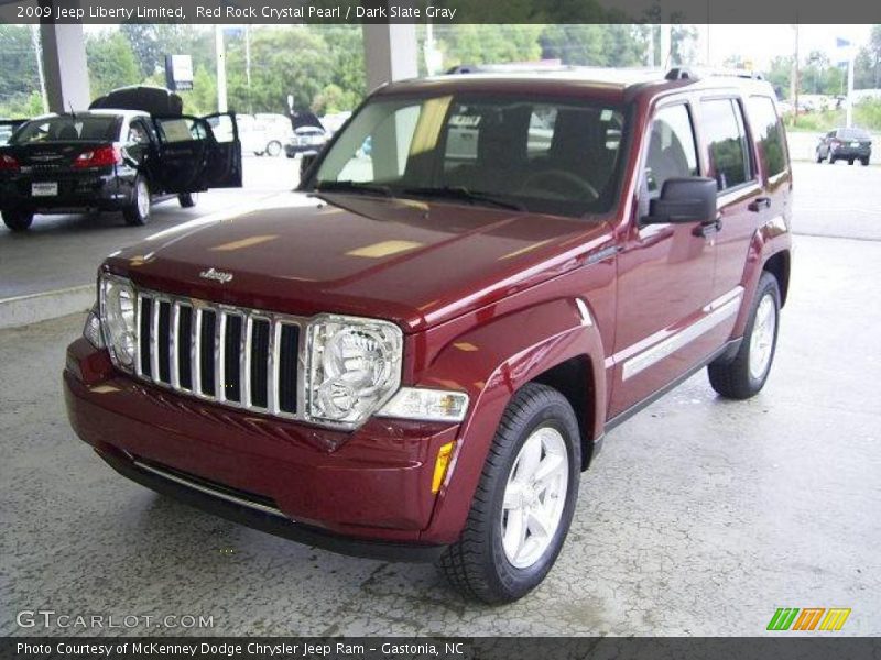 Red Rock Crystal Pearl / Dark Slate Gray 2009 Jeep Liberty Limited