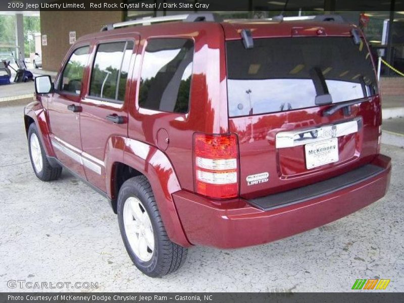 Red Rock Crystal Pearl / Dark Slate Gray 2009 Jeep Liberty Limited