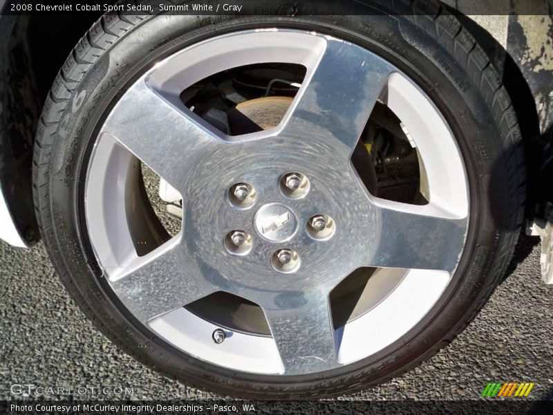 Summit White / Gray 2008 Chevrolet Cobalt Sport Sedan
