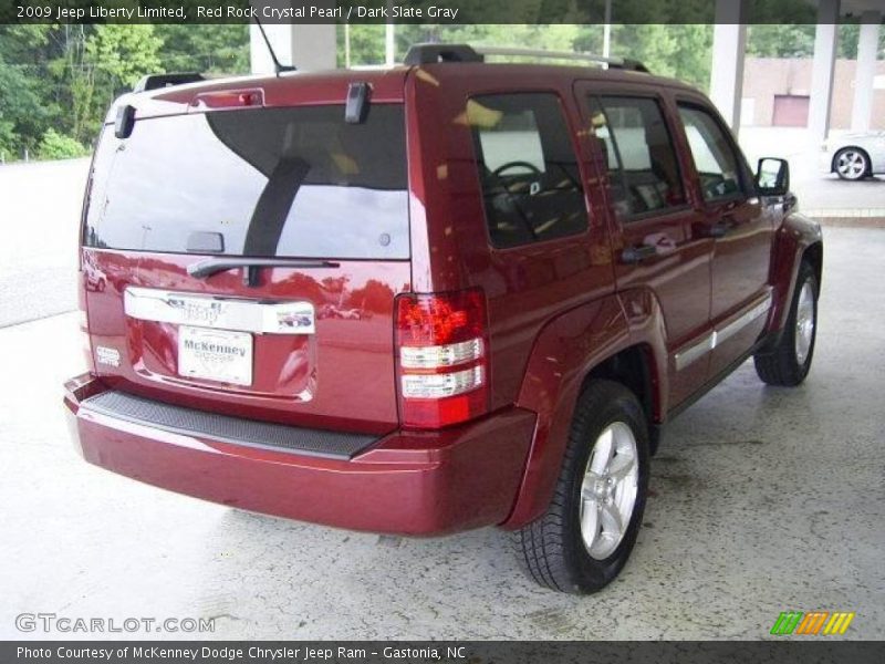 Red Rock Crystal Pearl / Dark Slate Gray 2009 Jeep Liberty Limited
