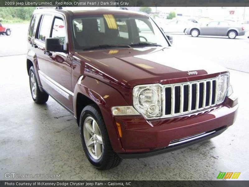 Red Rock Crystal Pearl / Dark Slate Gray 2009 Jeep Liberty Limited