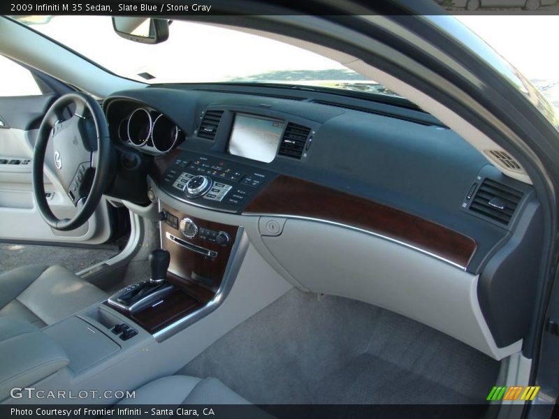 Slate Blue / Stone Gray 2009 Infiniti M 35 Sedan