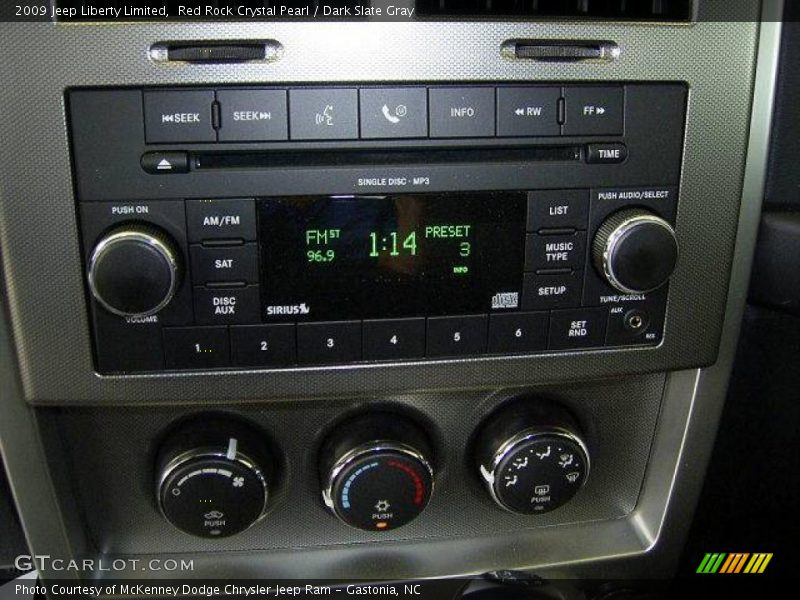 Red Rock Crystal Pearl / Dark Slate Gray 2009 Jeep Liberty Limited