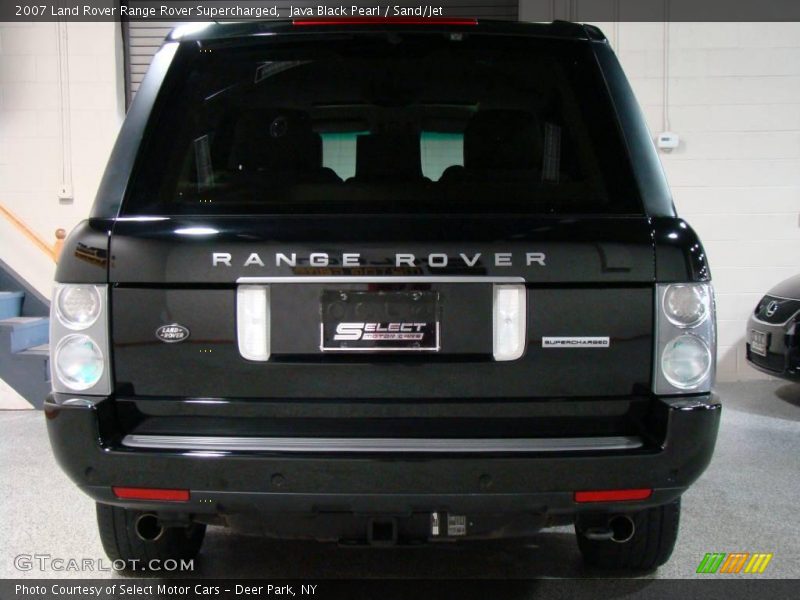 Java Black Pearl / Sand/Jet 2007 Land Rover Range Rover Supercharged